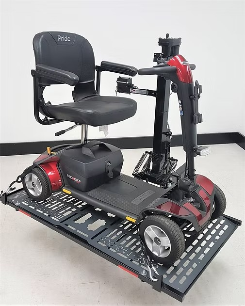 Wheelchair Carrier Patriotic Electric Lift Frame Only With Scooter View