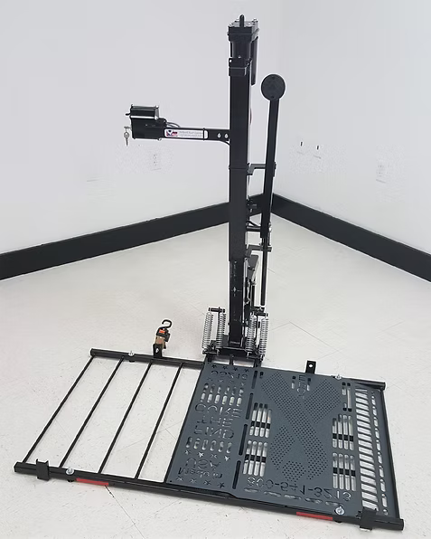 Wheelchair Carrier Hold N Go Electric Lift Frame Find The Cure Platform View