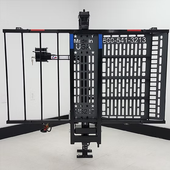Wheelchair Carrier Hold N Go Electric Lift Frame Standard Platform Folded View