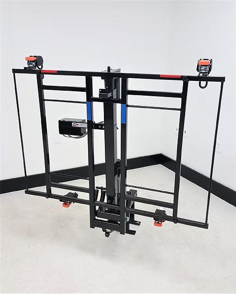 Wheelchair Carrier XL4 Electric Lift Frame Folded Side View