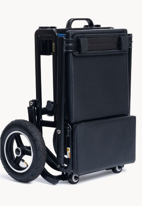 eFOLDi Lite Ultra Lightweight Mobility Scooter Folded Compact View With Handle 