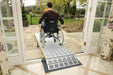 Roll-A-Ramp for wheelchair access in and out of home