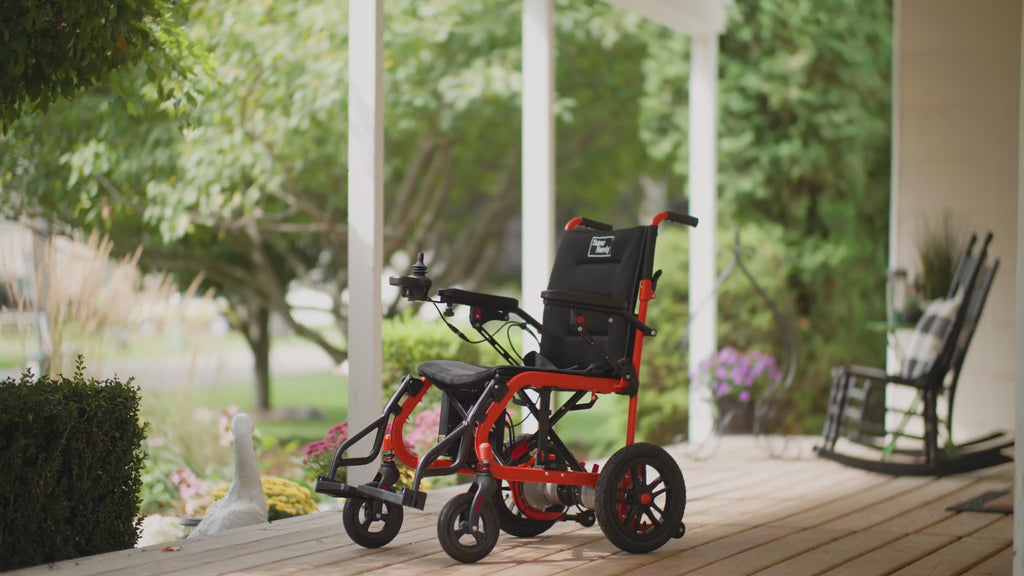 SuperHandy GoRide Foldable Electric Wheelchair Video